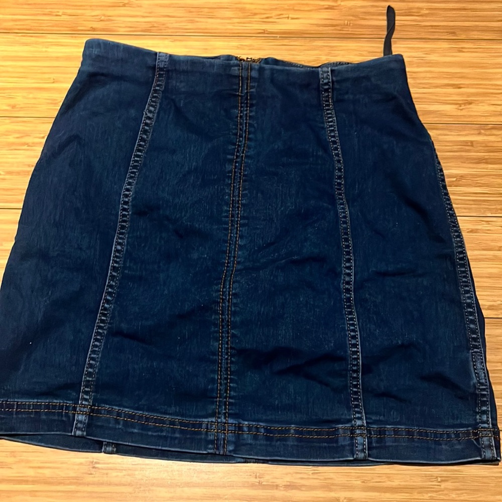 Free people denim skirt